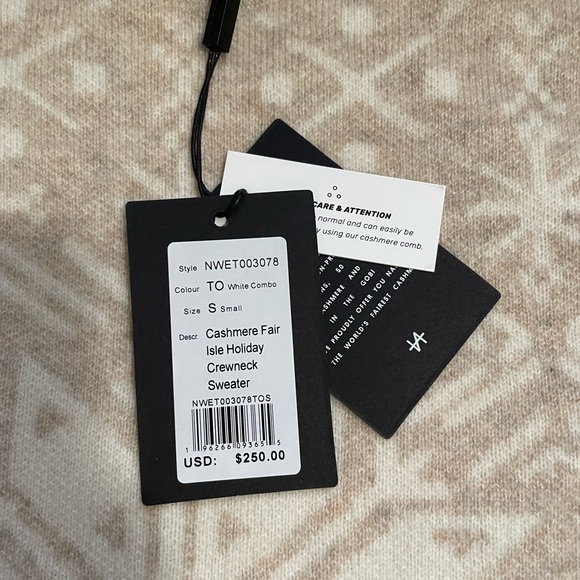 Naadam Signature Cashmere Fair Isle Sweater - Picture 3 of 4